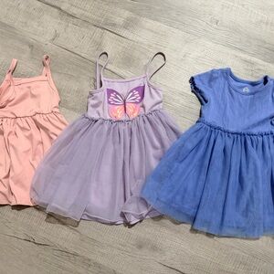 Toddler Girls 18-24 Months 3 Piece Colorful Dress Bundle